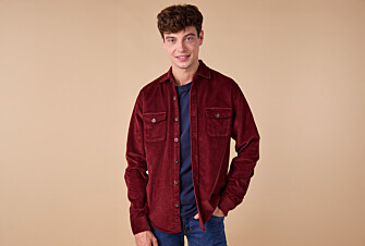 Sobrecamisa de terciopelo - Burdeos - VICTORIN