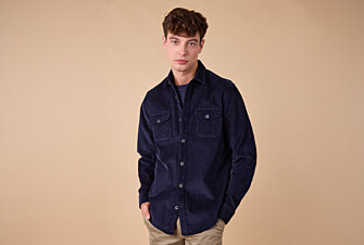 Sobrecamisa de terciopelo Navy - VICTORIN