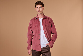 Sobrecamisa hombre pana rosa viejo - VICTORIN