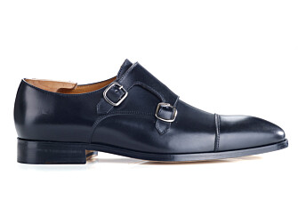 Zapatos de hombre negros con doble hebilla - CHEDINGTON