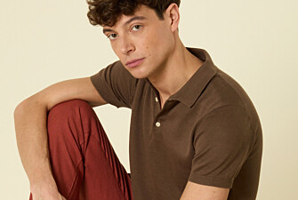 Polo de Punto para Hombre Cacao - BRAIDEN