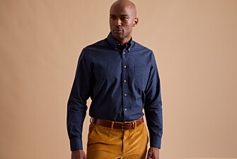 Camisa de hombre en Franela Navy - ANDER