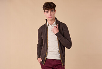 Cárdigan de lana Chocolate Oscuro para hombre - KANTHER