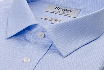 Camisa de algodón Azul claro - Cuello francés - ANSBERT