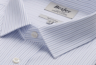 Camisa de algodón rayas Azul marino, blanco y azul - CLAIREMONT