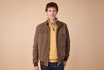 Chaqueta de terciopelo Cacao - 100 % cuero - SEAVER