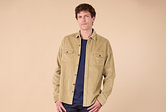 Sobrecamisa de terciopelo - Beis - VICTORIUS