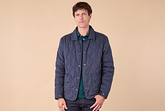 Chaqueta acolchada de plumón en Navy - NORSTEN