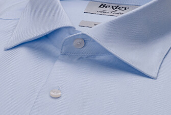 Camisa de Sarga para hombre - Azul claro  - TOMMASO CLASSIC