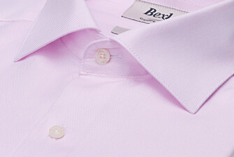 Camisa hombre rosa pálido popelina - TOMMASSO CLASSIC
