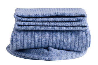 Calcetines de algodón acanalados - Azul jaspeado