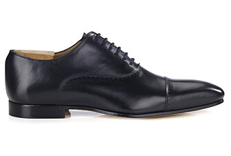 Zapato Oxford para hombre con suela de piel Negro - STRESA