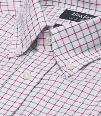 Camisa hombre cuadros rojo y verde en franela - LINDSAY