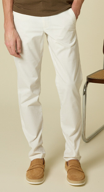 Pantalón chino hombre Blanco roto - KYRK