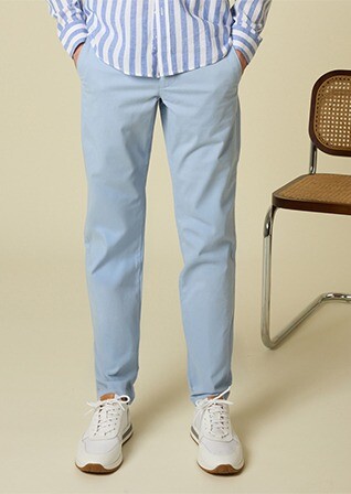 Pantalón chino hombre Azul azur claro - KYRK