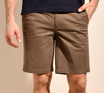 Bermuda chino para hombre Topo oscuro II - BARRY