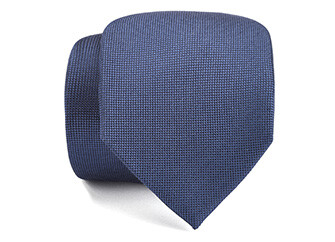 Corbata de seda unida hombre Azul petróleo
