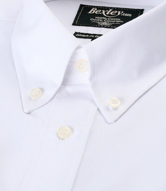 Camisa de algodón blanca - Cuello americano - TOMMY