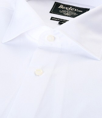 Camisa de algodón blanca - Bolsillo en el pecho - ALBERTO II CLASSIC