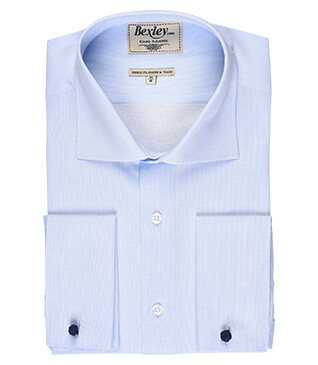 Camisa Azul pálido con gemelos - PAOLO