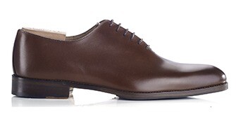 Zapatos Oxford de piel hombre Castaño oscuro patinado - PETER PATIN