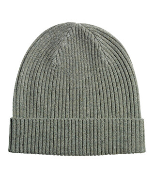 Gorro hombre caqui claro jaspeado de lambswool - BENNETH