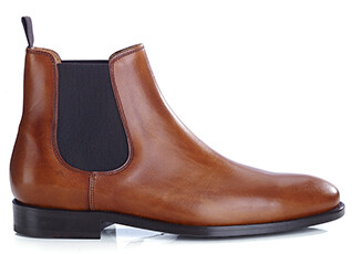 Botas Chelsea de piel Dorado patinado - ALDERTON GOMME