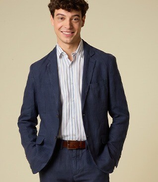 Americana de hombre Navy - LUBIN