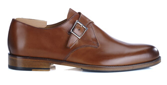 Zapatos hebilla hombre Coñac patinado - BLOOMINGDALE SILVER PATIN