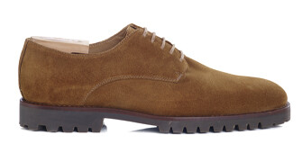 Zapatos derby ante Gamuza con suela de goma - BUSHEY GOMME