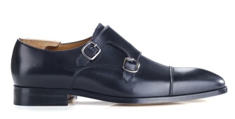 Zapatos de hombre negros con doble hebilla - CHEDDINGTON
