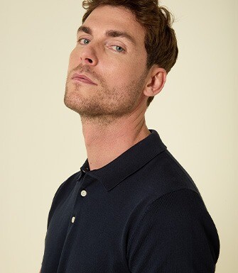 Polo de hombre Marino - BRAIDEN