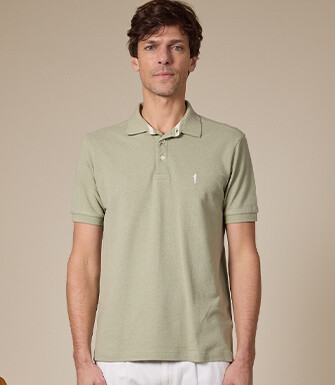 Polo de hombre Verde tila - ADGER