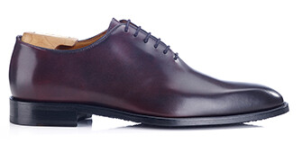 Zapatos oxford para hombre - Burdeos patinado - STANFORD GOMME