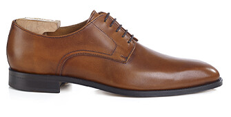 Zapatos derby Dorado patinado con suela de cuero - MIDFORD