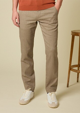 Pantalón chino hombre Chevron caqui claro - KERYLL