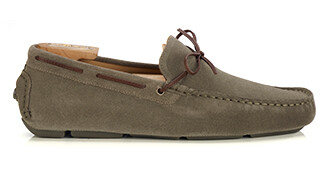 Mocasín de Hombre en Ante Verde Salvia - FLAGAMI II