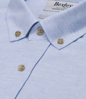 Camisa hombre franela azul cielo - ROD
