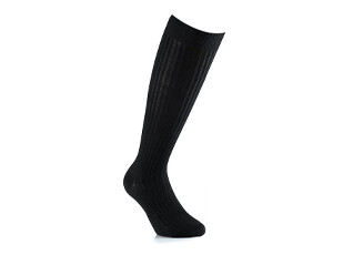 Calcetines altos Hilo de Escocia para hombre Negro
