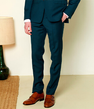 Pantalón de traje Botella Verde para hombre - LAZARE