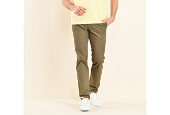 Pantalón chino para hombre Aceituna oscura - KYRK
