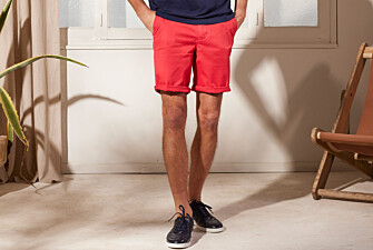 Bermuda chino para hombre Frambuesa brillante - BARRY