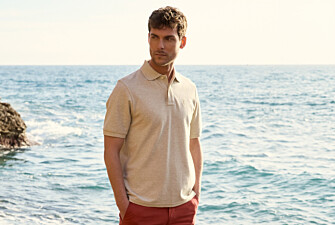 Polo para hombre Beige moteado - GARETH