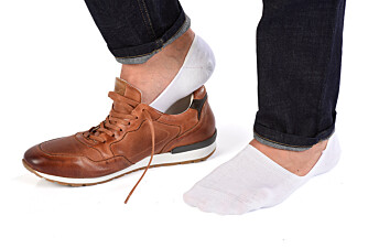 Calcetines invisibles de hombre Blanco