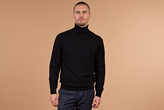 Jersey de lana con cuello alto para hombre Negro - EMERIC