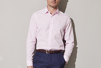 Camisa de algodón rayas rosas y blancas - MAXIMILIEN