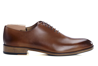 Zapatos Oxford de piel hombre Dorado patinado - PETER PATIN