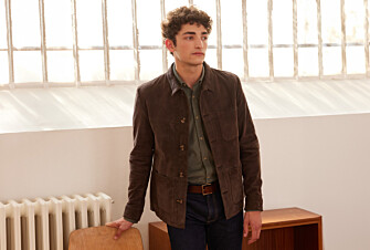Chaqueta de cuero para hombre Pardo - FAUSTIN
