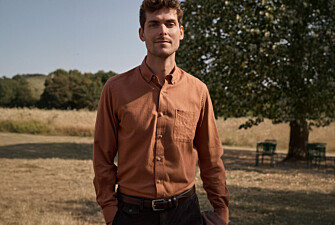 Camisa hombre franela óxido lisa - ALEXANDER