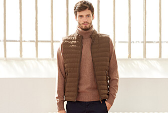 Chaqueta de plumas sin mangas para hombre Marrón - NIELS II